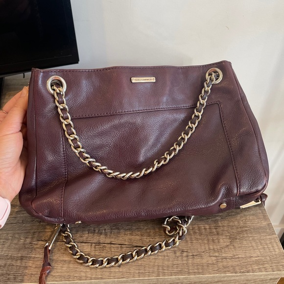 Rebecca Minkoff Swing Shoulder Bag in Plum Wine - Picture 3 of 7